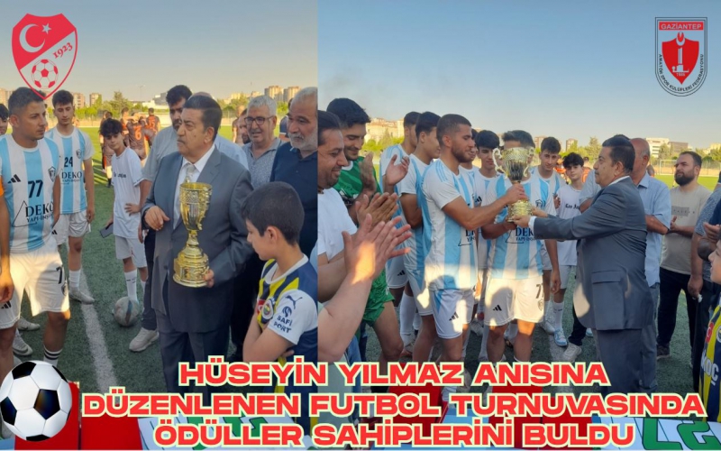 Hüseyin Yılmaz Anısına Düzenlenen Futbol Turnuvasında Ödüller Sahiplerini Buldu